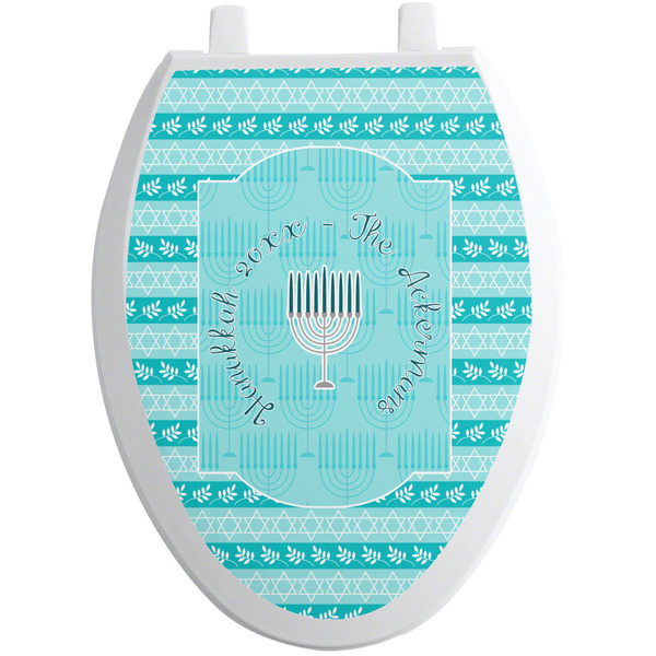 Hanukkah Toilet Seat Decal Elongated