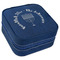 Hanukkah Travel Jewelry Boxes - Leather - Navy Blue - Angled View