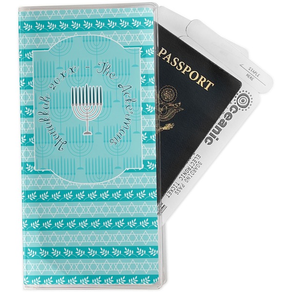 Custom Hanukkah Travel Document Holder