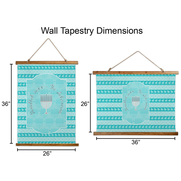 Hanukkah Wall Hanging Tapestries - Parent/Sizing