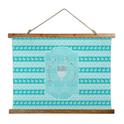 Hanukkah Wall Hanging Tapestry - Wide (Personalized)