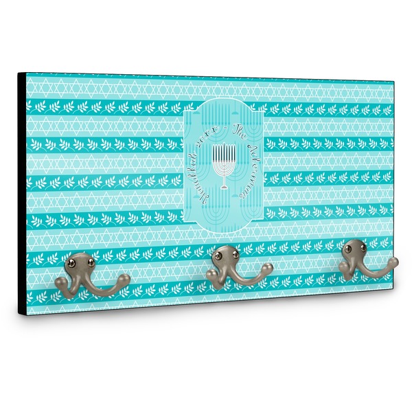 Hanukkah Wall Mounted Coat Hanger - Side View