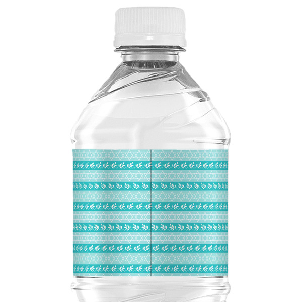Hanukkah Water Bottle Label - Back View