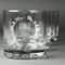 Hanukkah Whiskey Glasses Set of 4 - Engraved Front