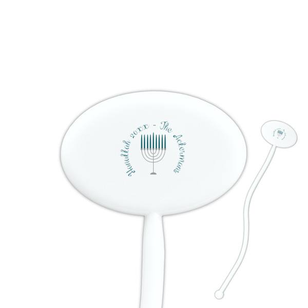 Custom Hanukkah Oval Plastic Stir Sticks (Personalized)