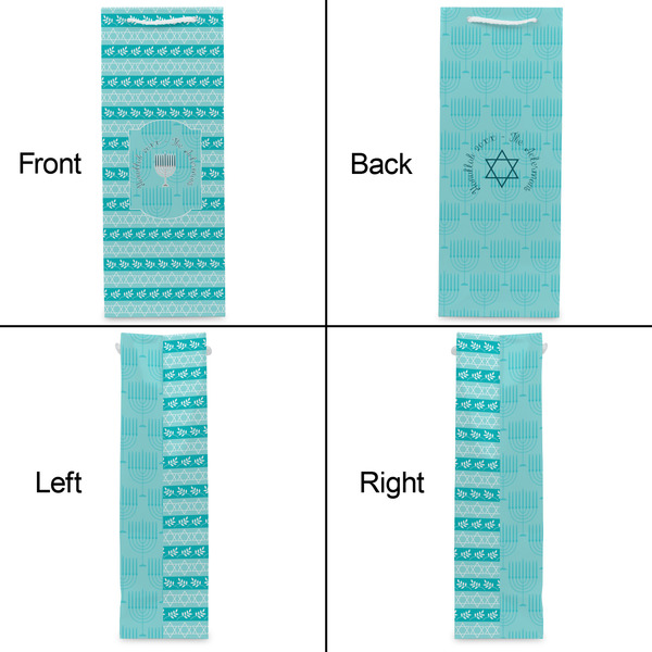 Hanukkah Wine Gift Bag - Gloss - Approval