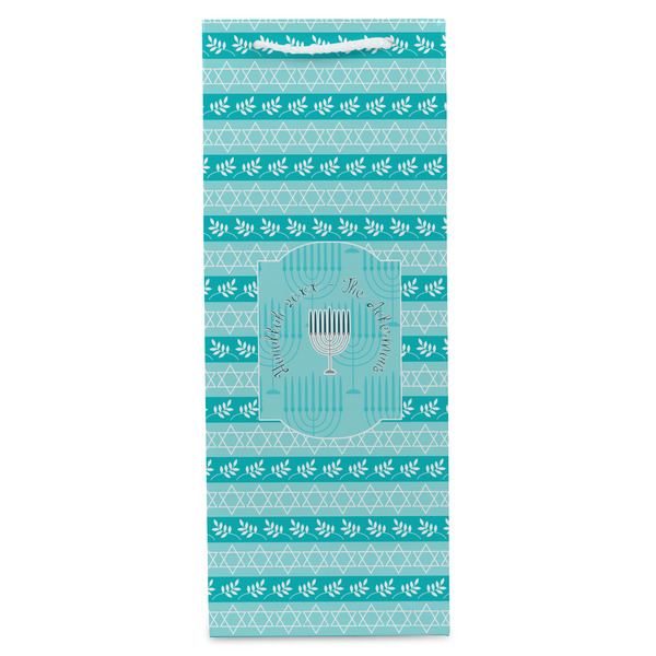 Hanukkah Wine Gift Bag - Gloss - Front