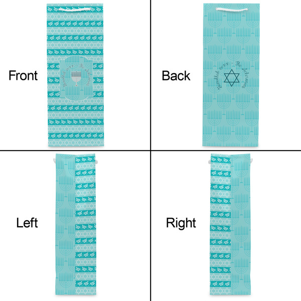Hanukkah Wine Gift Bag - Matte - Approval