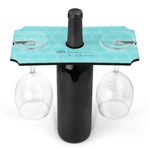 Hanukkah Wine Bottle & Glass Holder (Personalized)