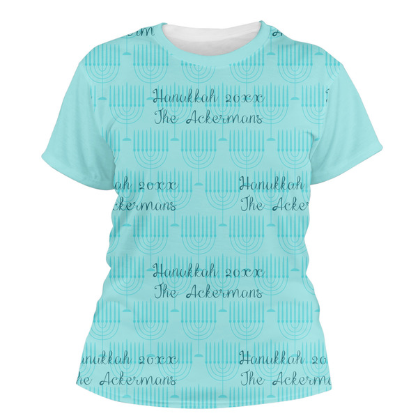 Custom Hanukkah Women's Crew T-Shirt - Small (Personalized)