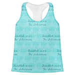 Hanukkah Womens Racerback Tank Top - 2X Large (Personalized)