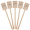 Hanukkah Wooden 6.25" Stir Stick - Rectangular - Fan View