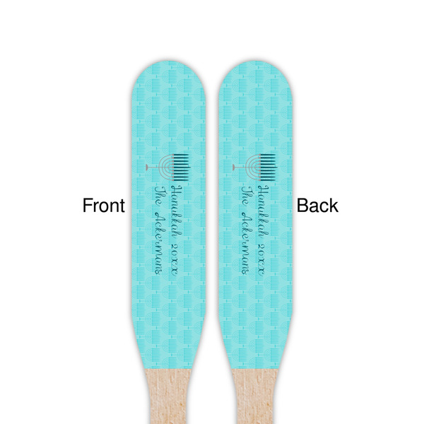 Hanukkah Wooden Food Pick - Paddle - Double Sided - Front & Back
