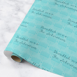 Hanukkah Wrapping Paper Roll - Medium - Matte (Personalized)