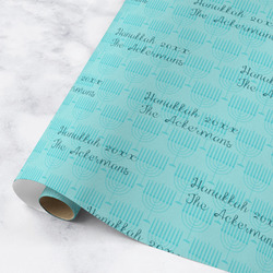 Hanukkah Wrapping Paper Roll - Medium - Matte (Personalized)