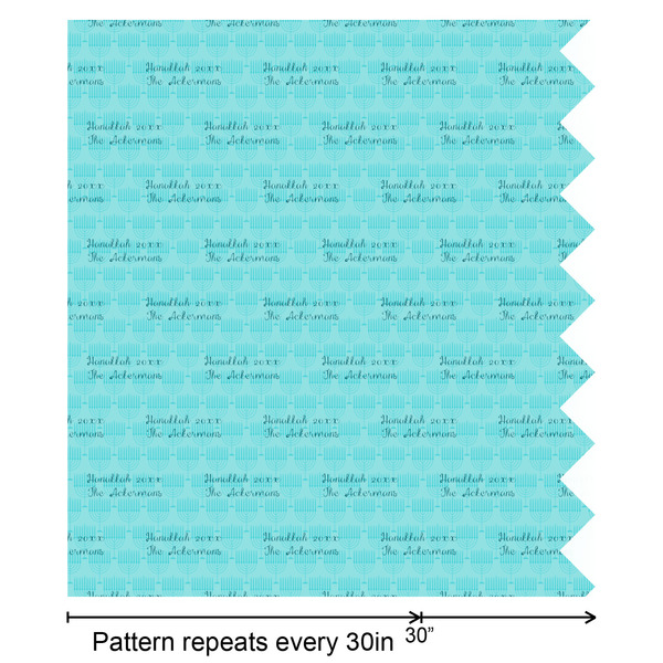 Hanukkah Wrapping Paper Roll - Satin - Partial Roll