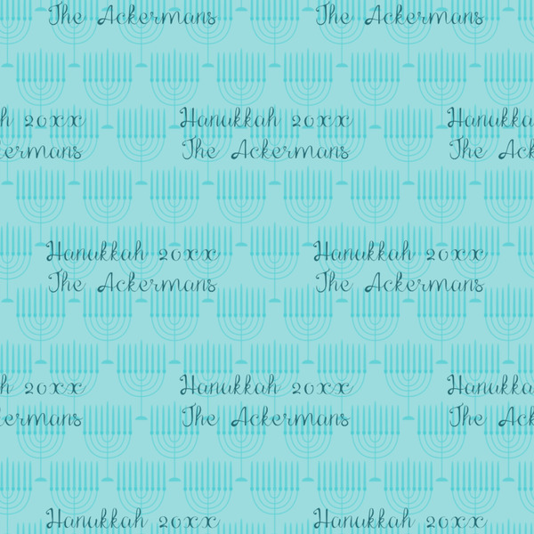 Hanukkah Wrapping Paper Square