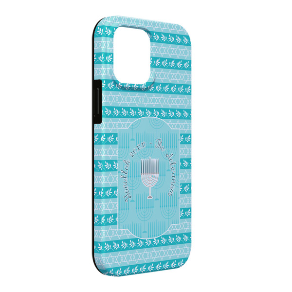 Custom Hanukkah iPhone Case - Rubber Lined - iPhone 13 Pro Max (Personalized)