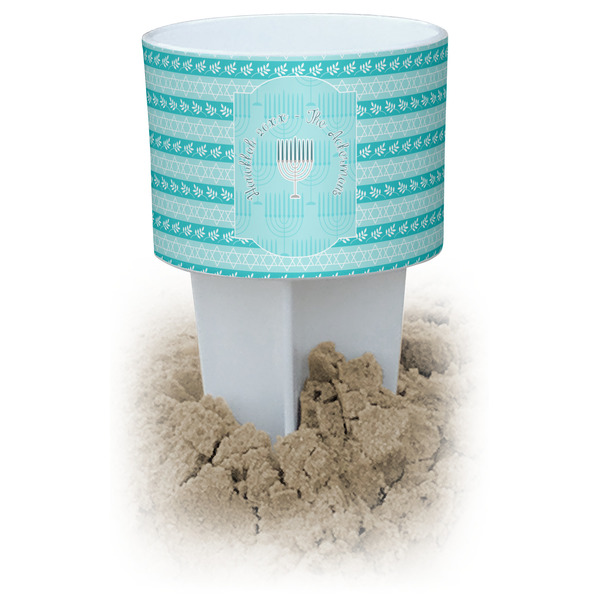 Custom Hanukkah Beach Spiker Drink Holder (Personalized)