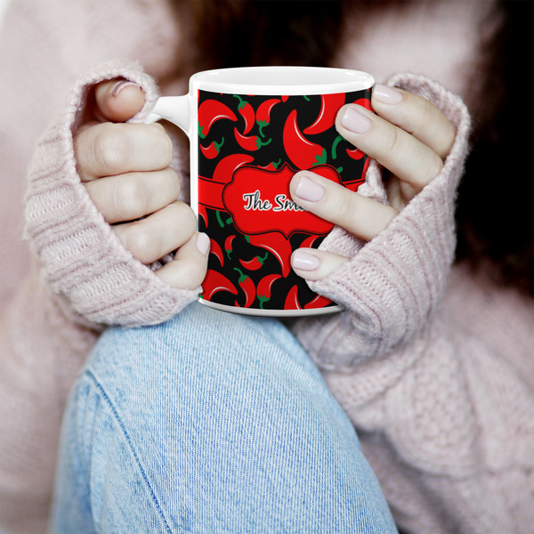 Chili Peppers 11oz Coffee Mug - LIFESTYLE