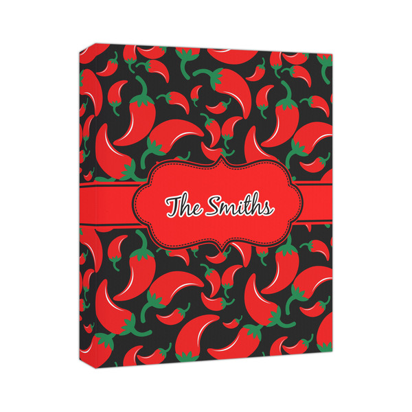 Custom Chili Peppers Canvas Print - 11x14 (Personalized)