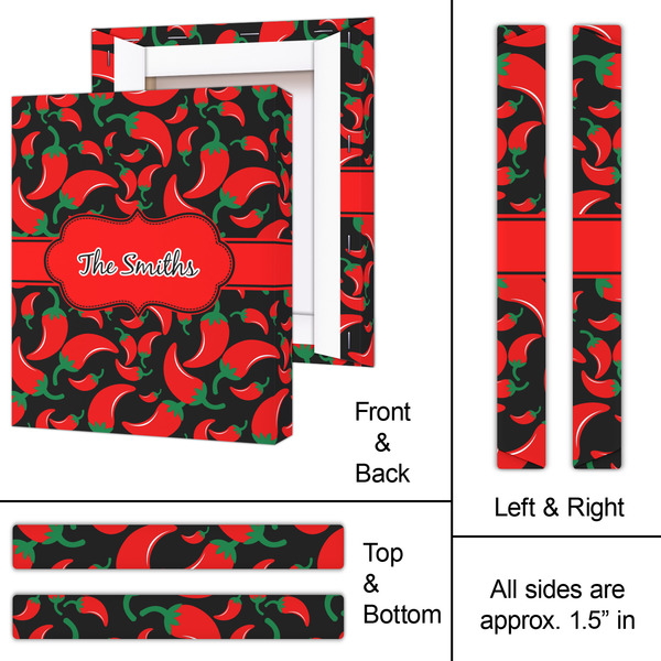 Chili Peppers 11x14 - Canvas Print - Approval