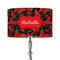 Chili Peppers 12" Drum Lampshade - ON STAND (Fabric)