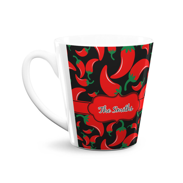 Chili Peppers 12 Oz Latte Mug - Front