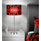 Chili Peppers 13 inch drum lamp shade - in room