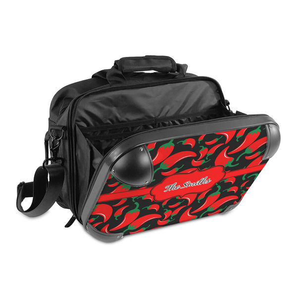 Chili Peppers 15" Hard Shell Briefcase - Open
