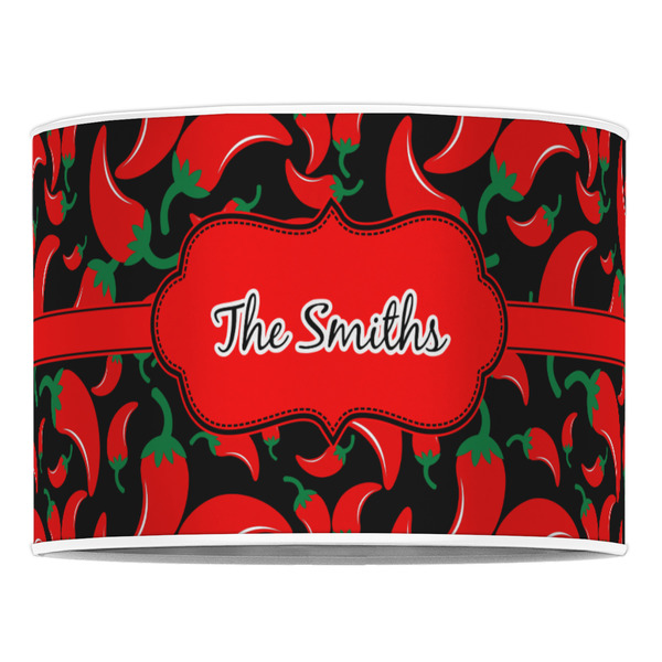Chili Peppers 16" Drum Lampshade - FRONT (Poly Film)