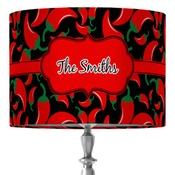 Chili Peppers 16" Drum Lamp Shade - Fabric (Personalized)