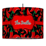 Chili Peppers Drum Pendant Lamp (Personalized)