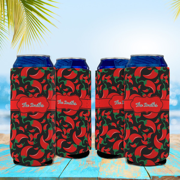 Chili Peppers 16oz Can Sleeve - Set of 4 - LIFESTYLE