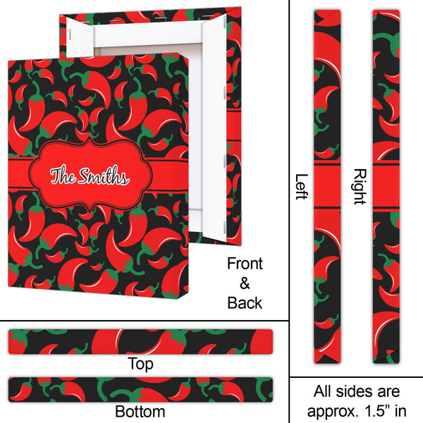 Chili Peppers 16x20 - Canvas Print - Approval