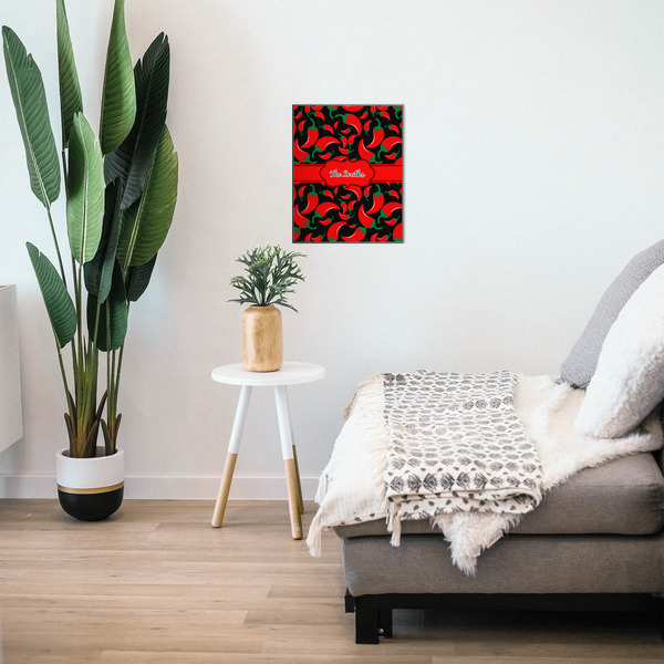 Chili Peppers 16x20 Wood Print - In Context