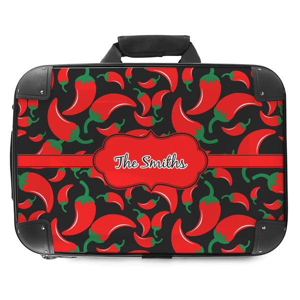 Custom Chili Peppers Hard Shell Briefcase - 18" (Personalized)