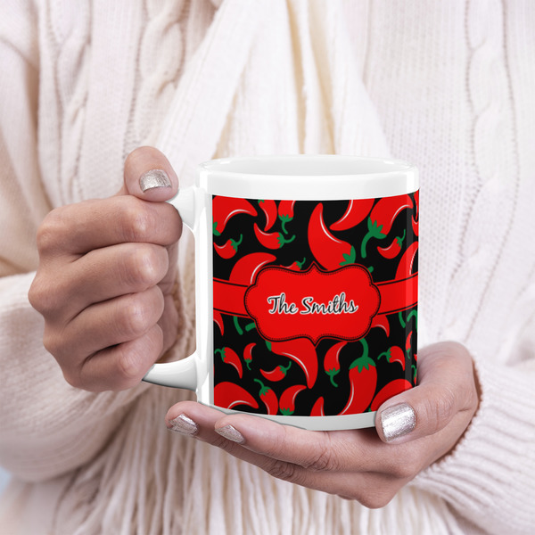 Chili Peppers 20oz Coffee Mug - LIFESTYLE