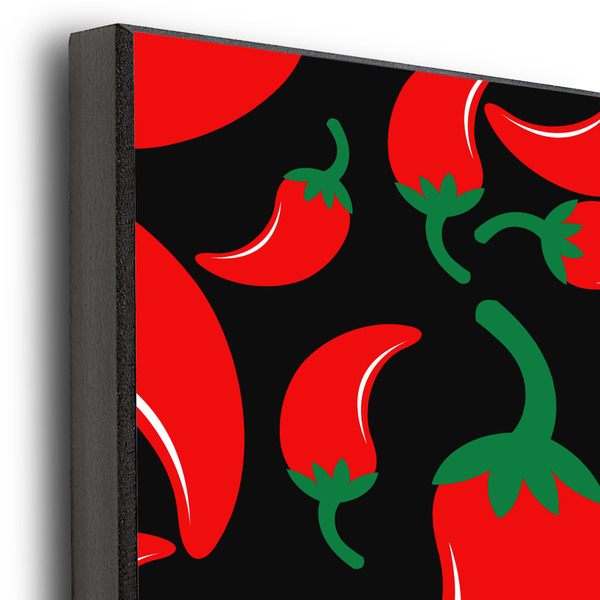 Chili Peppers 20x24 Wood Print - Closeup