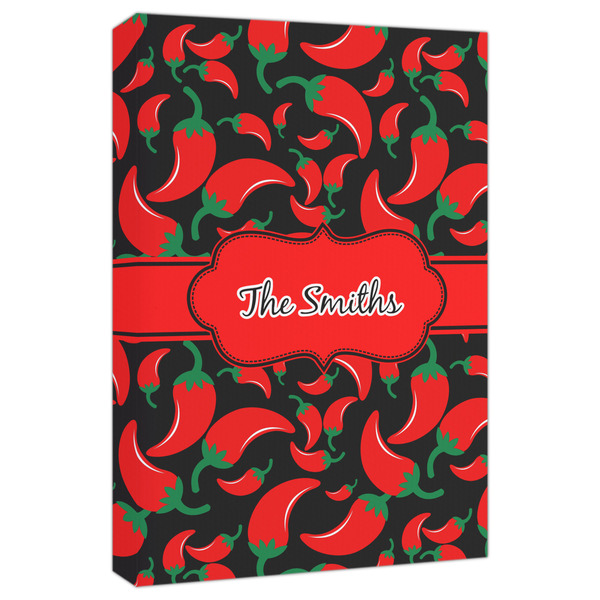 Custom Chili Peppers Canvas Print - 20x30 (Personalized)