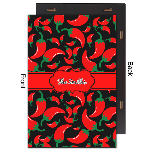Chili Peppers 20x30 Wood Print - Front & Back View