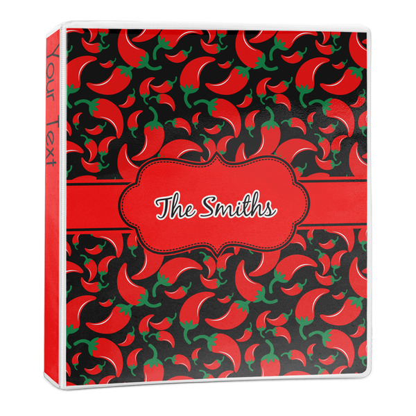 Custom Chili Peppers 3-Ring Binder - 1 inch (Personalized)