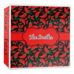 Chili Peppers 3-Ring Binder - 2 inch (Personalized)