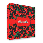 Chili Peppers 3 Ring Binder - Full Wrap - 2" (Personalized)