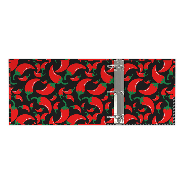 Chili Peppers 3 Ring Binders - Full Wrap - 3" - OPEN INSIDE