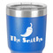 Chili Peppers 30 oz Stainless Steel Ringneck Tumbler - Blue - Close Up