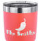 Chili Peppers 30 oz Stainless Steel Ringneck Tumbler - Coral - CLOSE UP