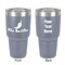 Chili Peppers 30 oz Stainless Steel Tumbler - Grey - Double-Sided (Personalized)