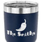 Chili Peppers 30 oz Stainless Steel Ringneck Tumbler - Navy - CLOSE UP