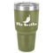 Chili Peppers 30 oz Stainless Steel Tumbler - Olive - Single-Sided (Personalized)